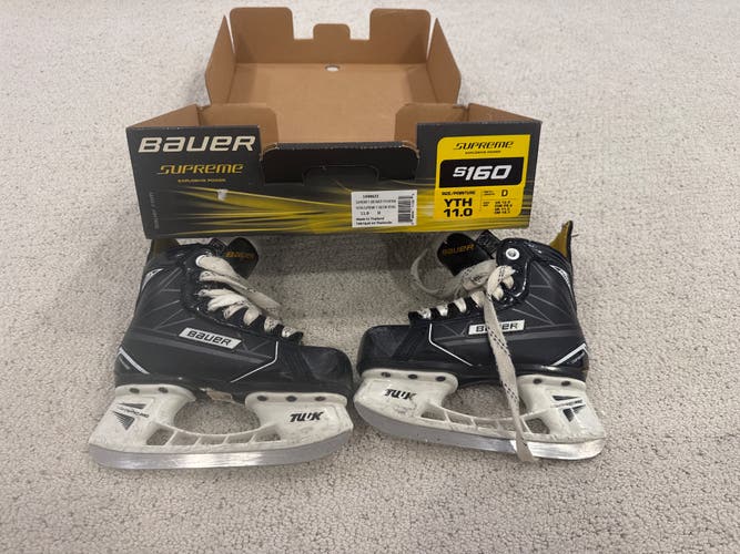 Bauer Supreme S160 Hockey Skates Regular Width 11 (Used)