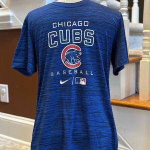 Chicago Cubs Colbalt Blue blend Nike Dri-Fit Adult Unisex T-Shirt (Used - Good Condition)