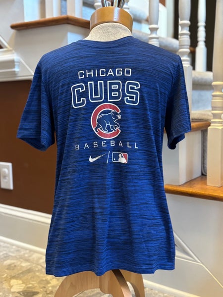 Chicago Cubs Colbalt Blue blend Nike Dri-Fit Adult Unisex T-Shirt (Used - Good Condition)