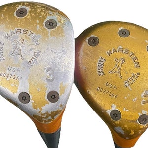 Ping Zing Blonde Karsten Wood Set 3w 5w RH Men's KT-M Stiff Steel HC's New Grips