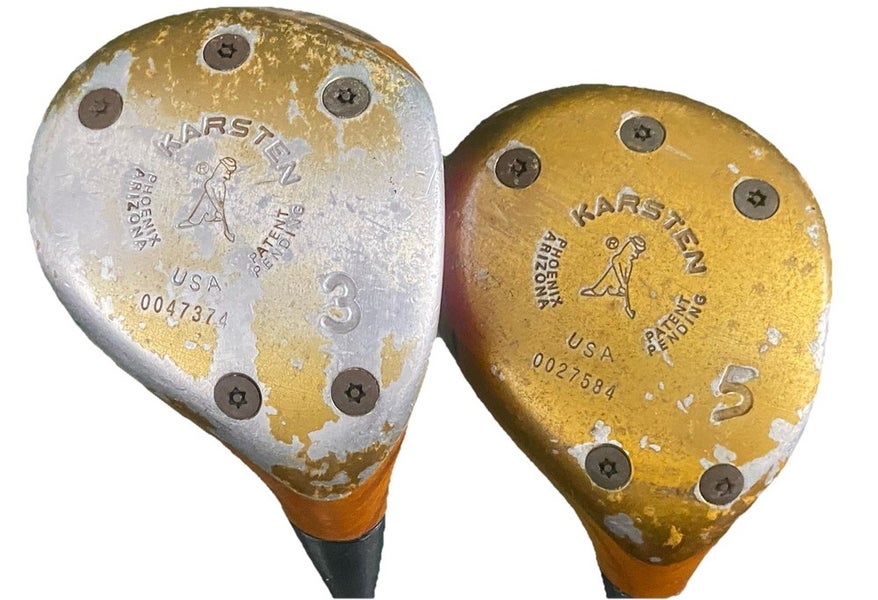 Ping Zing Blonde Karsten Wood Set 3w 5w RH Men's KT-M Stiff Steel HC's New Grips