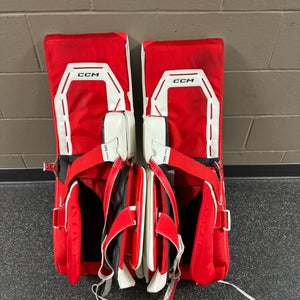 35" 2024 CCM Axis 2 Pro Goalie Leg Pads Pro Stock (Used)