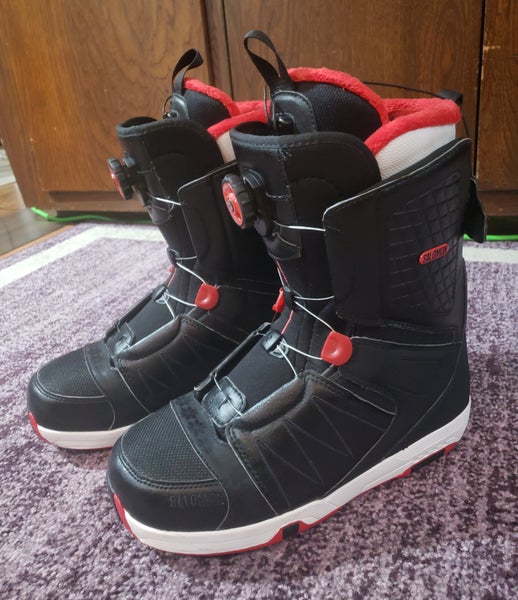 MENS 9.5 / 27.5 SALOMON MANTIS BOA Snowboard Boots *PRE-OWNED* CLEAN CONDITION