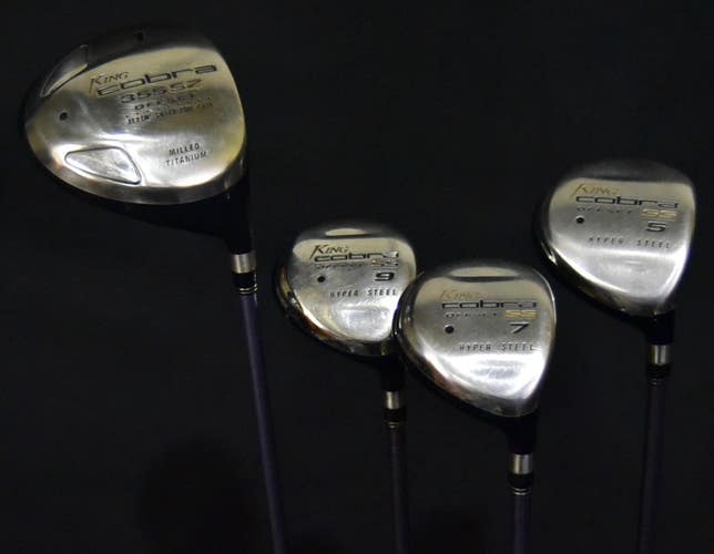 COBRA SS CLUBS SET (4) LENGTH: D-44L 5-41 7-41 9-41 IN RIGHT HANDED