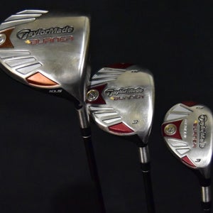 TAYLOR MADE BURNER CLUBS SET(3) FLEX:SENIORS LENGTH:D-46 3W-44 3H-42 RH NEW GRIP