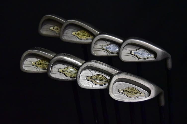 CALLAWAY BIG BERTHA X-12 SET 4-9, PW, SW IRONS REGULAR FLEX, RH, SHAFT 38.5" (5)