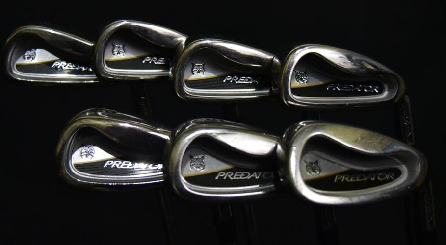 LYNX PREDATOR IRONS SET 4-9, S IRONS, REGULAR FLEX, RH, SHAFT 39" (5I)