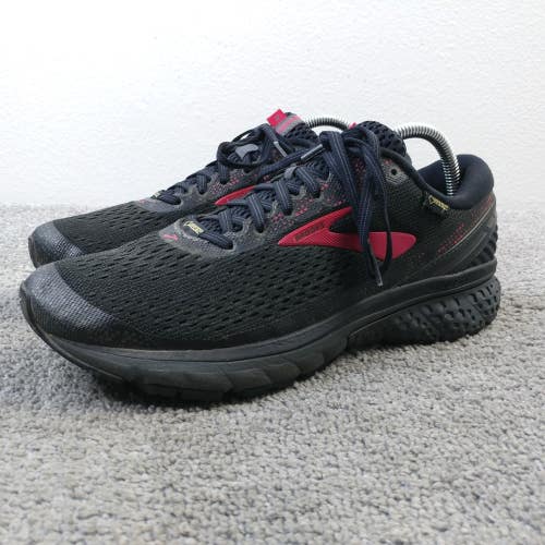 Brooks Ghost 11 GTX Womens Size 10 Running Shoes Black Pink Athletic Sneakers