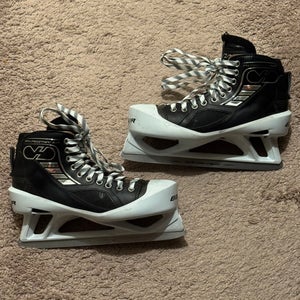 Used VH/True Regular Width Pro Stock Size 9 Custom Pro Hockey Goalie Skates