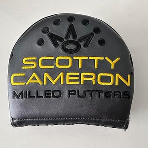 Scotty Cameron Phantom Putter Headcover (Grey/Yellow, Mid-Round, Left) 2024 NEW