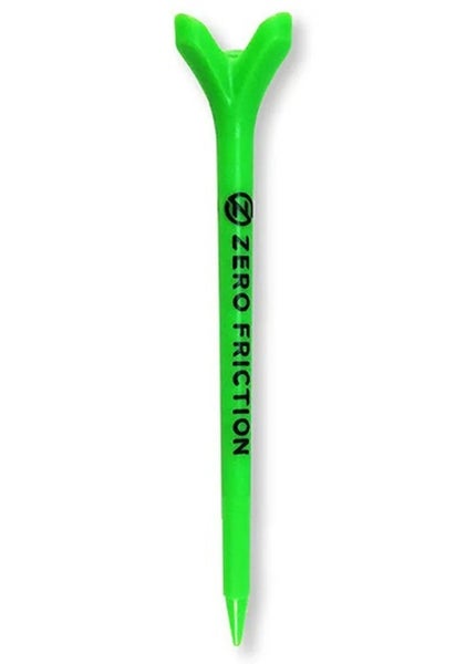 Zero Friction Power 3-Prong Tees (4", Green, 8pk) Golf NEW