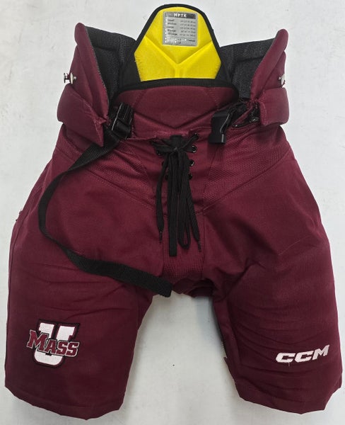 CCM HPTK Maroon Hockey Pants Large NCAA Used (14236)