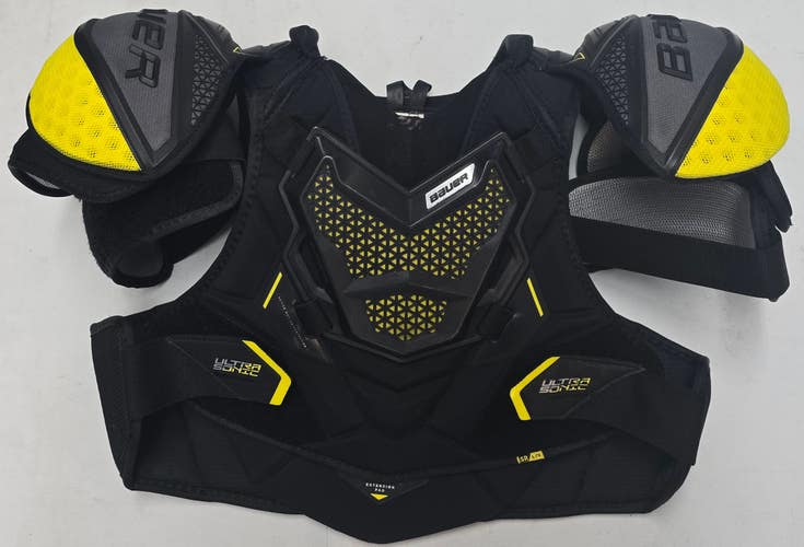 Bauer Supreme Ultrasonic Shoulder Pads Sr Large Pro Stock Used (14244)
