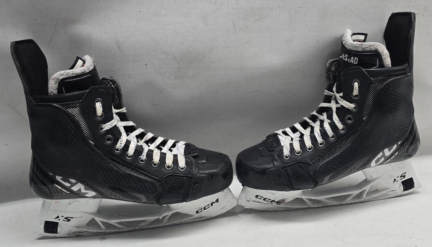CCM SuperTacks ASV Pro Custom Ice Hockey Skates 8 1/4 Regular Pro Stock Used NCAA (14254)