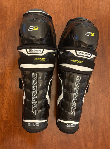 Intermediate Bauer Supreme 2S Pro 14" Shin Pads (New)