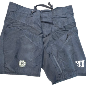 Warrior Custom Pro Stock Hockey Pant Girdle Shell Cover Black Large Bruins NHL Used (14280)