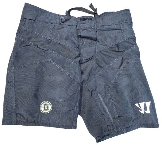 Warrior Custom Pro Stock Hockey Pant Girdle Shell Cover Black Large Bruins NHL Used (14280)