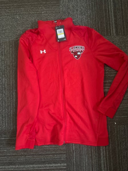 Red Women's Medium Under Armour Sweatshirt (New)