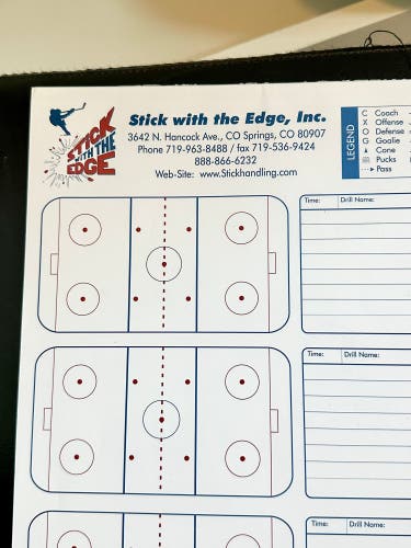 USA HOCKEY SYSTEM/DRILL COACHING NOTEPAD
