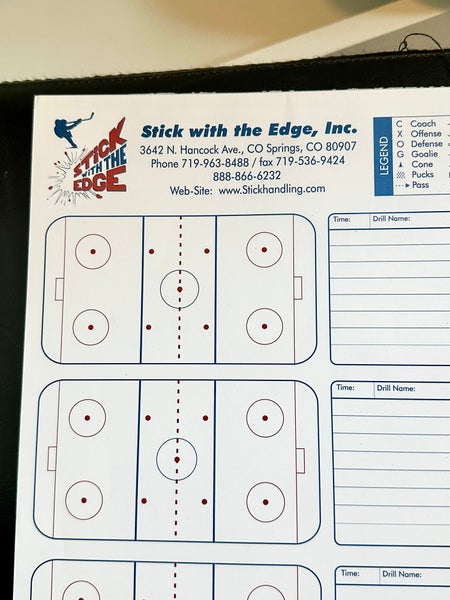 USA HOCKEY SYSTEM/DRILL COACHING NOTEPAD