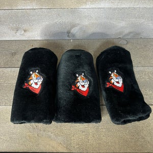 Vintage Tony The Tiger Kellogg Golf Driver Head Covers 1 3 5 Black Embroidered