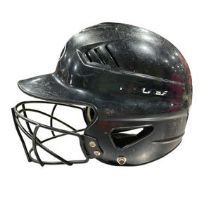 Used Rawlings BLK HELMET W MASK Batting Helmet w/Mask Black MD 11847-S000029355