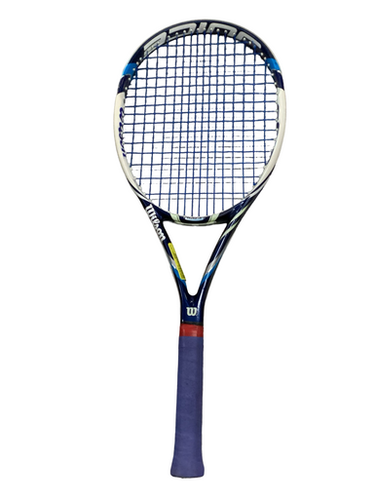 Used Wilson JUICE 100S Adult Tennis Racquet Navy Blue 4 1/4" 11613-S000167812
