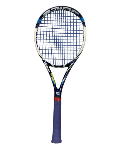 Used Wilson JUICE 100S Adult Tennis Racquet Navy Blue 4 1/4" 11613-S000167812