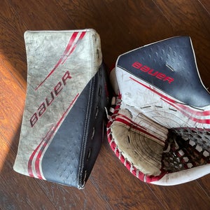OHL Pro Stock Bauer 2X Pro Goalie Glove and Blocker Set (Used)