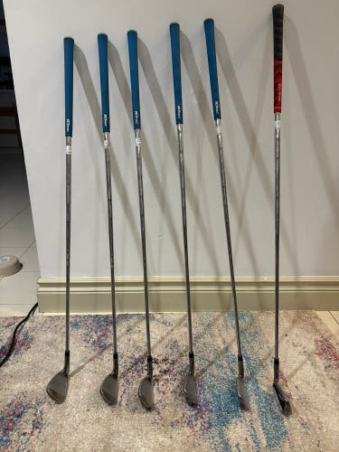 Men's 2009 TaylorMade Burner 2.0 Right Handed Iron Set Regular Flex 6 Pieces Steel Shaft (Used)