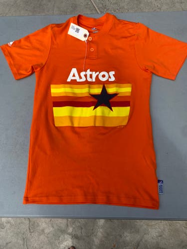 Orange Houston Astros Small Boys Majestic Jersey (Used)