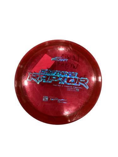 Used Discraft Z CAPTAINS RAPTOR Disc Golf Driver Red 11884-S000052527