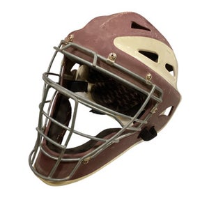 Used Rawlings CATCHERS HELMET Catchers Helmet w/Mask Maroon LG 11884-S000052516
