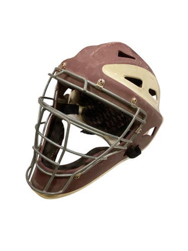Used Rawlings CATCHERS HELMET Catchers Helmet w/Mask Maroon LG 11884-S000052516