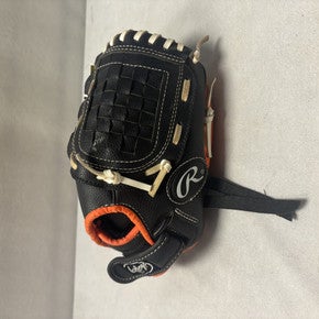 Used Rawlings PL105NO BB/SB Glove RH Throw Black 10 1/2" 11490-S000265718