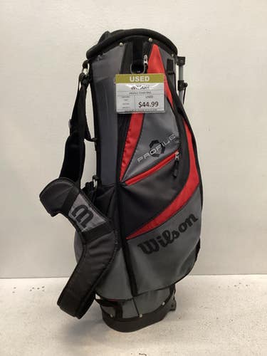 Used Wilson PROFILE Mens Stand Bag Black And Red 11443-S000194777