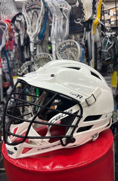 Cascade CPV-R lacrosse lax (Used) White Helmet adult player XS