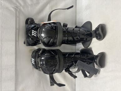 Used Marucci MARUCCI SHIN GUARDS Catchers Leg Guards Black Youth 11490-S000265450