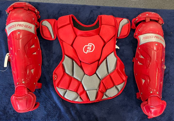 Red Adult Force3 Pro Gear Catcher's Chest Protector (New)