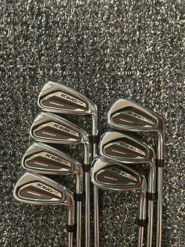 Men's Cobra King F9 Speedback Right Handed Iron Set Regular Flex (7 Clubs) #5 - #9, PW, GW Steel Sha