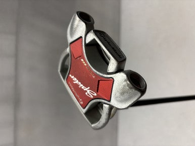 Used Taylormade SPIDER TOUR SILVER L NECK Mens Putter LH 11490-S000265429