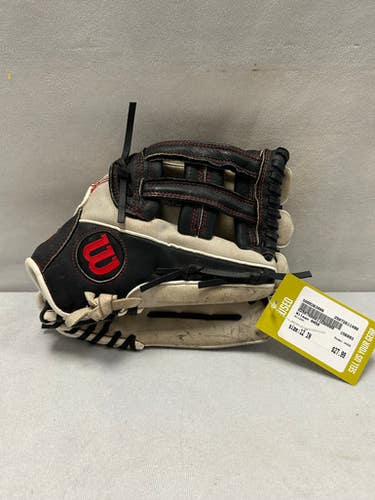 Used Wilson A450 BB/SB Glove RH Throw Grey 12" 11490-S000263986
