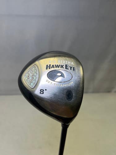Used Callaway BIG BERTHA HAWK EYE Mens Driver RH 8.0 Degree 11490-S000263970