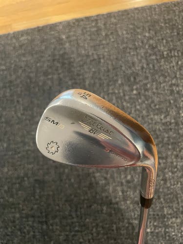 Men's Titleist Vokey SM6 Tour Chrome Right Handed Wedge Regular Flex 54 Degree Steel Shaft (Used)