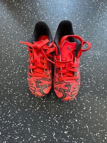 Used Puma Soccer Cleats Red Youth 11.0 11849-S000031613