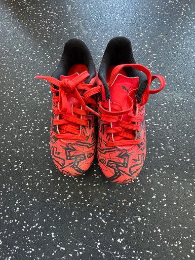 Used Puma Soccer Cleats Red Youth 11.0 11849-S000031613