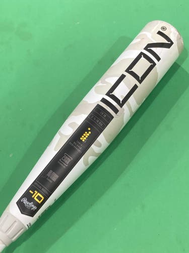 2025 Rawlings Icon Composite Bat USSSA Certified (-10) Composite 18 oz 28" (Used)