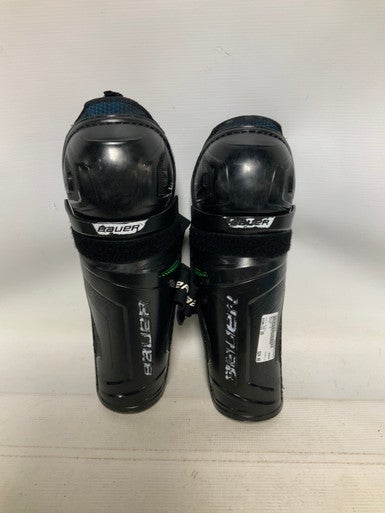Used Bauer X Junior Shin Guards Black 11" 11823-S000034184