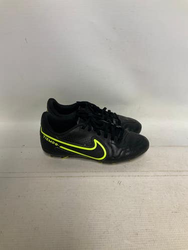Used Nike TIEMPO Soccer Cleats Black Junior 03.5 11823-S000034163