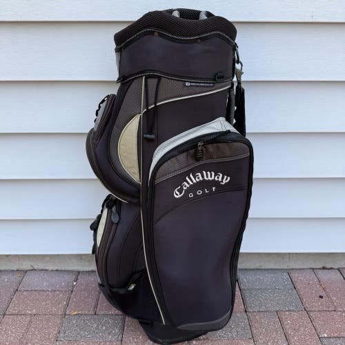 Callaway 14 Way Golf Cart Bag Dark Blue White Red Faded